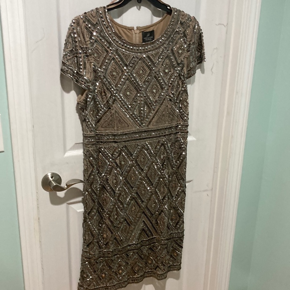 Adrianna papell beaded cocktail dress